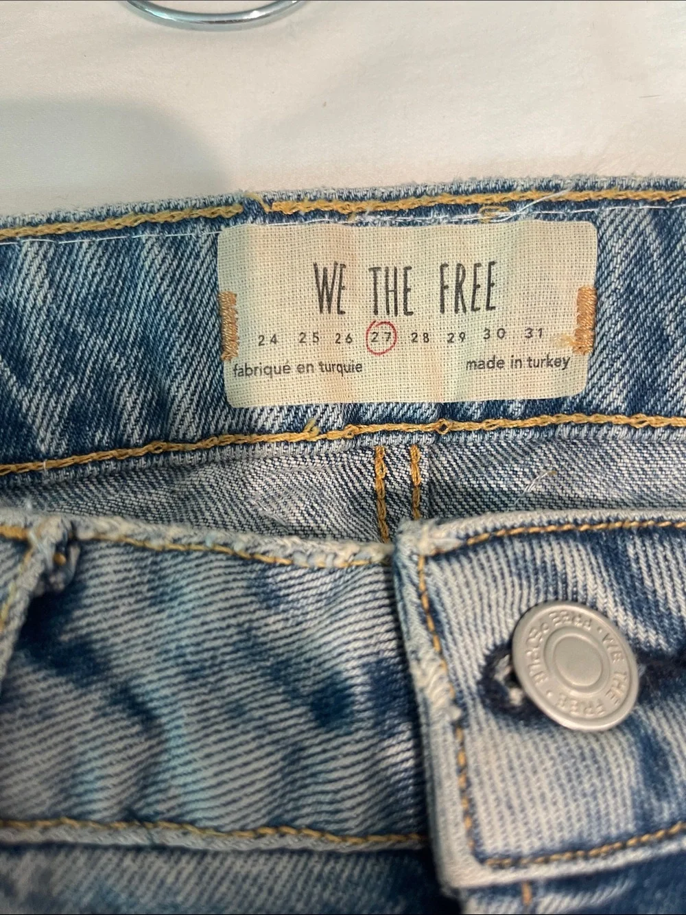 Beautiful Free People Embellished and Embroidered High-Waist Jeans
